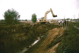 Les travaux en cours, fin 2003