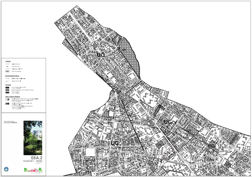 Plan de zonage nord