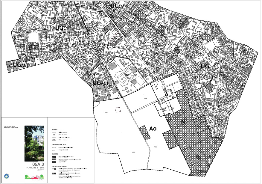 Plan de zonage sud