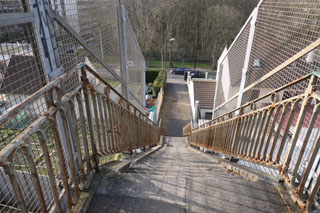 La descente vers la valle de la Marne