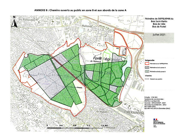 Les chemins ouverts au public