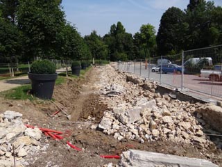 Un parking dans le parc de la Doutre !