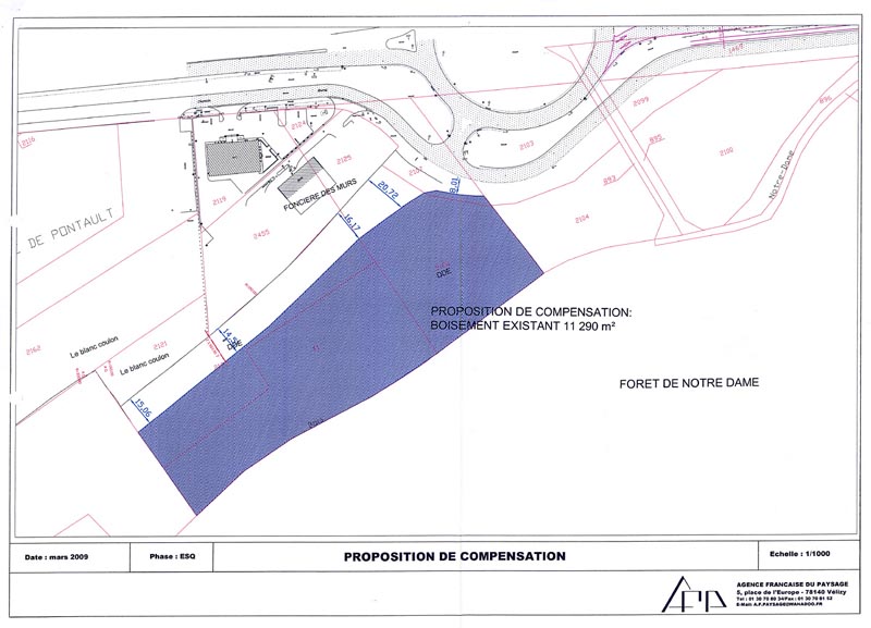 La forêt cédée en compensation
