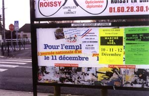 Panneau réservé à l'affichage associatif et d'opinion