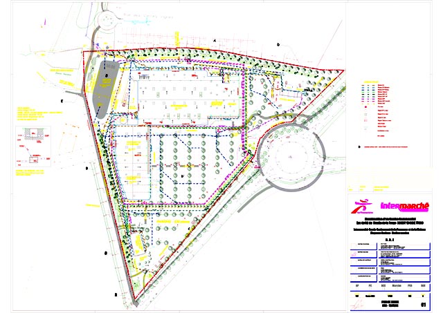 Plan de masse du permis de construire