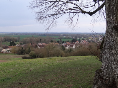 Le panorama depuis la butte